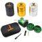 HQP-XJ08 HongQiang Customize Logo Smoking Set with Cleaning Brush 2pcs of Glass Tips and 1pc Metal Herb Grinder