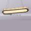 luxury crystal pendant lights stainless steel dropped led dining room hanging chandelier