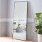 Simple design without borde rectangle  floor stand bedroom dressing mirror