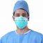Disposable surgeon adjustable cap with tie surgical hat head cover