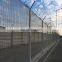 Factory supply steel welded 358 mesh high security fence panels with razor barbed wire