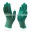 Wholesale promotional protection customized polyester shell latex foam palm coating working gloves