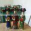 Vintage Antique Style Set of 3 Colorful Royal Emperors Ceramic Queen and  Maid Figurines Sculptures