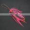 New product high carbon steel assist hook fishing hook silicone skirt fishing accessories fishing skirts silicone rubber tails