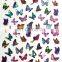 New arrival Wholesale Supplies DIY adhesive 3D butterfly Nail Decal holographic nail art sticker