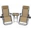 Zero Gravity Outdoor Folding rocking Lounge Chairs w/Sunshade Canopy Snack Tray,Adjustable Patio Reclining Beach sunshade