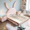 Solid Wood Rabbit Shape Children Bed 1.2m 1.5m Baby Single Bed