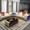 Fashion LED Light Genuine Leather Modern Sofa set Home Furniture Living Room Sofas