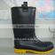 black pvc winter boots/winter fur boots for men