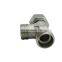 High pressure Male thread galvanized  stainless steel tee plumbing tee joint pipe tube pipe fittings