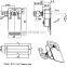 MS726 Keyless Plane Compression Latches Push Button Cabinet Locks