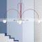 Villa LED Long Hanging Lamp Indoor Decoration Chandelier Commercial Hall Ceiling Pendant Light