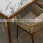outdoor garden New household marble rectangular dining table small apartment simple modern dining table