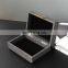 wholesale antique home interior rectangular grey luxury retro pu leather mdf jewelry box