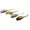 JOHNCOO Double Color Thin Tail Soft Plastic Lures 5CM 1g Pesca Bass Fish Artificial Bait