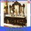 Antique wooden dressing table designs for bedroom with mirror and stool                        
                                                Quality Choice