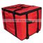 Cooler Bag Takeaway Pizza Thermal Good Quality Bamboo Custom Hot Food Delivery Bag, Oxford 1680D Portable Black Shoulder Bag