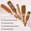 New Design 5 Pcs Spurtles Kitchen Tools Nonstick Wooden Cooking Utensils for Stirring Mixing and Serving