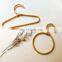 Hot Sale Set Of 2 Basic Handmade Rattan Round Clothes Hanger Hook For Kid and Adults Vintage Style Vietnam Supplier