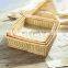 Best Price bamboo weaving basket Set Of 3 Snack fruit tray storage basket serving tray wholesale
