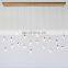 Modern Luxury Cluster Pendant Light Unique Alabaster Chandeliers Duplex Stair Ceiling Rock Crystal  Hanging Lamp