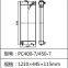 PC400-5 PC400-6 PC400-7 PC400-8 Radiateur d'eau pour voiture à haute résistance soudé en continu, petit radiateur d'eau