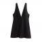 European and American Style Women's Clothing New Fashion Denim Wide Shoulder Lead Mini Dress for Women