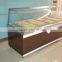 APEX glass food display showcase for warmer cooler and normal models