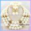 Mitaloo MT0001 Fashion Yellow Bead Necklace And Earring Sets Bead jewelry Set