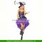 2015 New Style Purple Dovetail The Witch Vampire Party Costume Halloween Ball dress