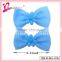 Grosgrain ribbon bow wholesale plastic hair clips in hair extensions