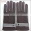 men simple brown woolen hand gloves men with belt