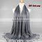 Wholesale Solid Plain Color Tassel Fashion Muslim Women Scarf Viscose Hijab