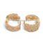 Earring, Gold Brass Jewelry Trendy Zircon Fashion Earring, Earring Jewelry Wholesale P9285