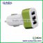33W 6.6A 3 port usb car charger with smart IC for all phones