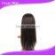 brazilian human hair font lace wig, 16", straight, natural color