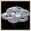 Zhongshan Factory modern metal flush mount led ceiling light stainless steel and crystal ceiling lamp for 2016