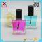 2016 good quality rectangle clear nail polish bottle for sale 10ml