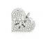 Heart aromatherapy perfume locket pendant,essential oil pendant diffuser