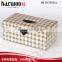 leather tissue box,leather tissue paper box,PU leather cover MDF paper box