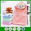 80x80cm cartoon baby hooded towel bear