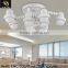 Wholesale Led Wooden Lampshade White Glass Lamp Ceiling Light