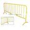 Yellow powder coated crowd control