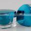 high quality acrylic jar with acrylic lid in sky-blue