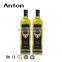 1L/1000ml Square Glass bottle for olive oil empty bottles with round sharp
