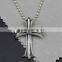 Gothic Punk Style Vintage Antique Men's 925 Sterling Silver Tribal Cross Pendant Necklace Pendant For Men