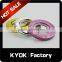 KYOK Silver Metal Curtain Rod Pole Rings,28mm Internal Diameter Voile Net Hanging Curtain Rings