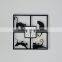 Fashion Square Shaped Acrylic Wall Clock with silk-screen