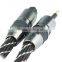Gold plated Toslink cable PMMA optical fiber cable Toslink plug fiber cable