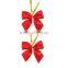 Christmas mini red ribbon bows for gift decoration